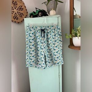 Consequence Swim Trunks, Blue Floral, Size Large